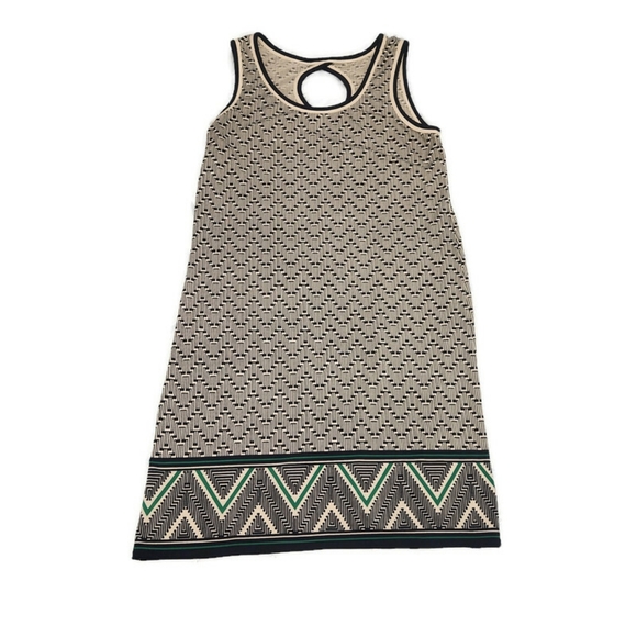 Max Studio Midi Tank Style Dress, Circular Cut Out & complimentary green band - Picture 14 of 14